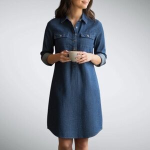 Tommy Hilfiger Women's Denim Shirt Dress (857)